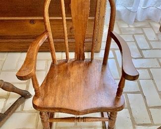 $50 Child's or toddler's rocking chair.  15.5" W, 12" D, 25" H. 