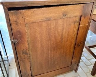 $195 Antique pine cabinet.  31" W, 13" D, 42" H. 