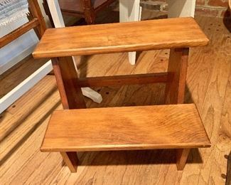 $40 Vintage step stool AS IS.  18" W, 12" D, 16" H. 