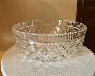 $40 Crystal bowl.  10" diam, 4.5" H. 