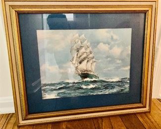 $50 Ship Ocean Scene print 