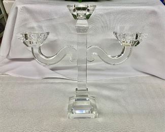 $40 each! 3 left!  3-arm, crystal candelabra; 12" H, comes with a box!
