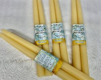 $20 Set of 4 pair Beeswax candles.  10 sets available.