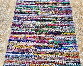 $75 Rag rug #2.  Two of Three.  3' x 5'