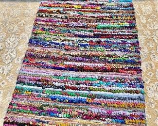 $75 Rag rug #3.  Three of Three.  3' x 5'