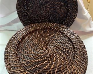 $10 each - Rattan chargers - 50 available!