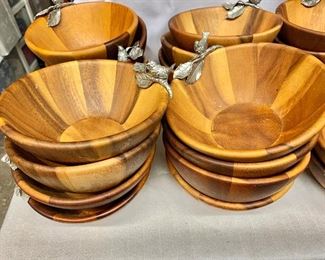 $30 each - Vagabond House Bird Bowls - Single Serve Salad.  Approx 6" diameter.  QTY 22 AVAILABLE.