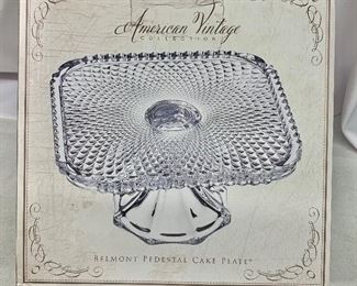 $15 each - Approx 250 plates available!! Belmont Pedestal Cake Plate 