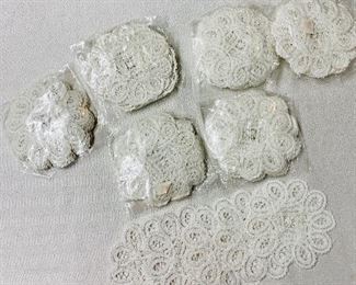 $10 each set - Lace doilies - 12 per pack - NEW! Approx 5"D