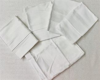 $2 each - 57 available! White cotton damask dinner napkins