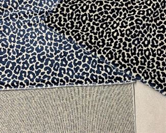 $5 each - 43 available! Blue leopard velvet 15" chair backs