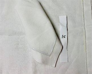 $6 each - 15 available! White linen dinner napkins with sequin embellishments