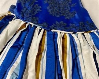 $250 each -Lined silk taffeta and lace tablecloth - 92 round; Qty 4
