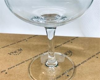 Box of 6 Rona Paris Champagne glasses - $12/box; 15 boxes available