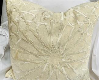 Callisato Home Feather & Down Pillow - $80; 24”’square, zipper closure