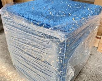 $60 Upholstered cube - Made in USA; 16”W x 16”D x 17”H 