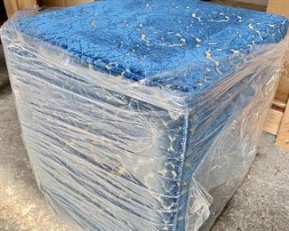 $60 Upholstered cube - Made in USA; 16”W x 16”D x 17”H 
