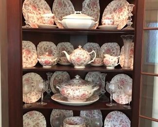 Rather large collection of Johnson Bros.  “Rose Chintz” 