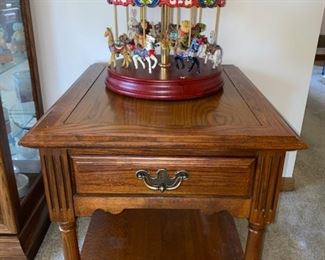 Broyhill Solid Oak End Tables x3