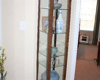 #7 - Iron / Glass Lighted Display Cabinet
