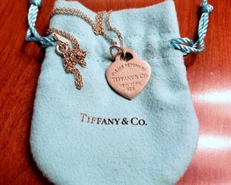 #12 - Tiffany & Co. Sterling Silver Heart Tag Necklace