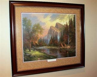 #19 - Thomas Kinkade "The Mountains Declare His Glory" Signed Limited Edition Framed Print