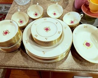 #34 - Lenox "Rhodora" China (42 pieces - service for 8)