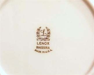 #34 - Lenox "Rhodora" China (42 pieces - service for 8)