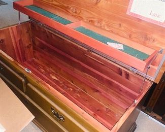Lane cedar trunk