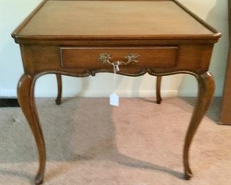 24" x 24" End table w/drawer and Queen Ann legs (2) available