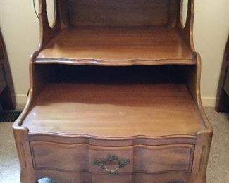 John Widdicomb 3 tier step table w/ bottom drawer