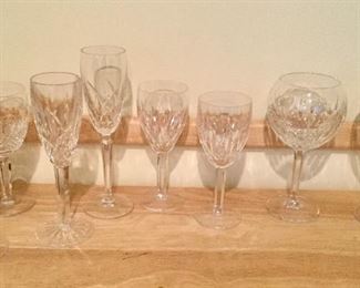 Waterford barware w/pair of Millennium Love Goblets