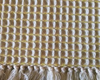 Closeup of waffle pattern 