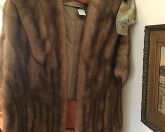 Mink cape 