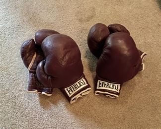 c.1950's "EVERLAST" Leather Boxing Gloves (2 Pairs)