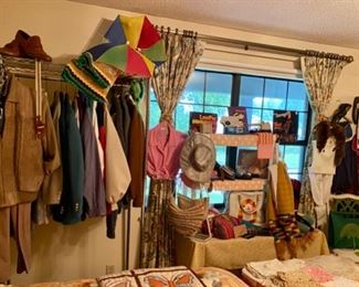 c.1970's Men's "Sweater Jackets," Suits, Scarves, Hats, AND Shoes! 