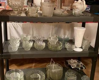 Crystal Bowls, Glass Tea Plates & Cups, Punch Bowls, and other glass serving bowls and platters