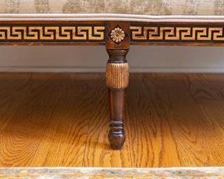 Same as Lot #20 — Theodore Alexander Undulating Sofa Settee Althorp Living History Collection
* Width:&nbsp;65 1/2"
* Height:&nbsp;37 1/2"
* Depth:&nbsp;32"