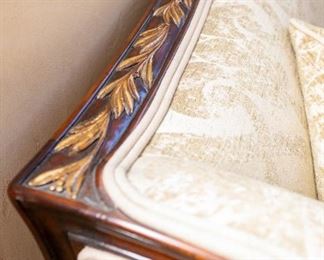 Same as Lot #20 — Theodore Alexander Undulating Sofa Settee Althorp Living History Collection
* Width:&nbsp;65 1/2"
* Height:&nbsp;37 1/2"
* Depth:&nbsp;32"