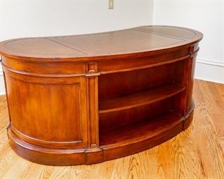 Same as Lot #48 — Hooker Seven Seas Kidney Shaped Executive Desk — 36” deep x 72.5” Wide x 31” Tall