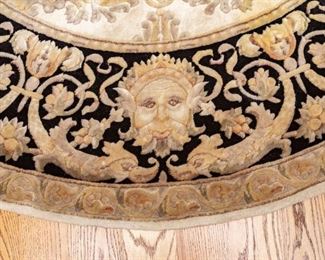 Same as Lot #51 — Round Handwoven Persian Oriental Rug — 73” Diameter
