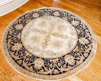 Lot #51 — Round Handwoven Persian Oriental Rug — 73” Diameter
