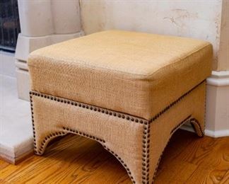 Lot #55 — Pair of Safavieh Ottomans — 20 x 20” x 16” Tall