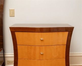 Same as Lot #102 — Art Deco Bedroom Set — Imported from Spain — Pair of Two (2) Night Stand Chests — 34" Wide x 20" Deep x 30" Tall