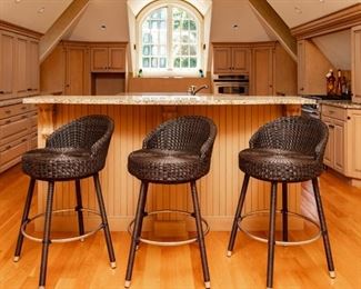 Lot #44 — Seat is 20.5" diameter & Seat is 29" Tall x Back  of Seat is 37.5" Tall