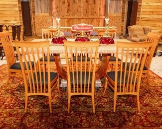 This table is on a rolling dolly so it is taller in the photo than it actually is.