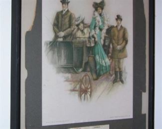 Item 32:
1903 Framed Calendar from Burr & Co. Coach Builders - 18.5" x 13.5"
Asking Price: $20.00
