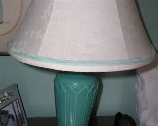Item 62:
Beautiful Vintage Lamp - Looks like Rookwood - Nice lined lampshade too - 25" tall
Asking Price: $95.00
