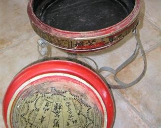 Item 64:
Vintage Asian Stand with Storage Box - Unusual - 22.5" tall x 15.5" in diameter
Asking Price: $125.00
