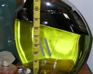 Item 83:
Large Factice Perfume Display Bottle - AV Adrienne Vittadini - 12" tall - Colored Water
Asking Price: $69.00
